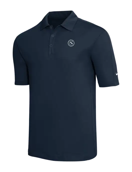 Nike Navy Tech Sport Dri-FIT Polo w/Crumdale Icon Logo
