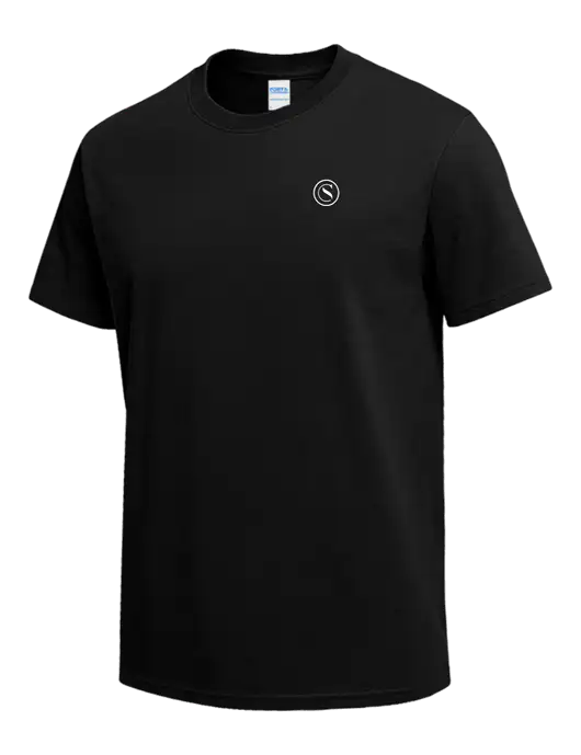 Black Heavyweight 6.1 oz T-Shirt w/Crumdale Icon Logo