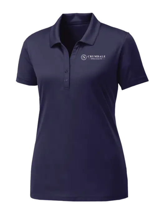 Womens Navy PosiCharge Competitor Polo w/Crumdale Logo