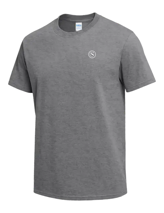 Medium Grey Heather Heavyweight 6.1 oz T-Shirt w/Crumdale Icon Logo
