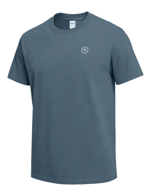 Slate Blue Heavyweight 6.1 oz T-Shirt w/Crumdale Icon Logo