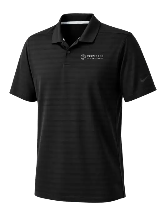 Nike Black Dri-FIT Vapor Jacquard Polo w/Crumdale Logo