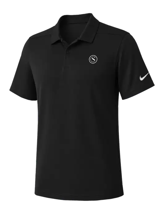 Nike Black Dry Essential Solid Polo w/Crumdale Icon Logo