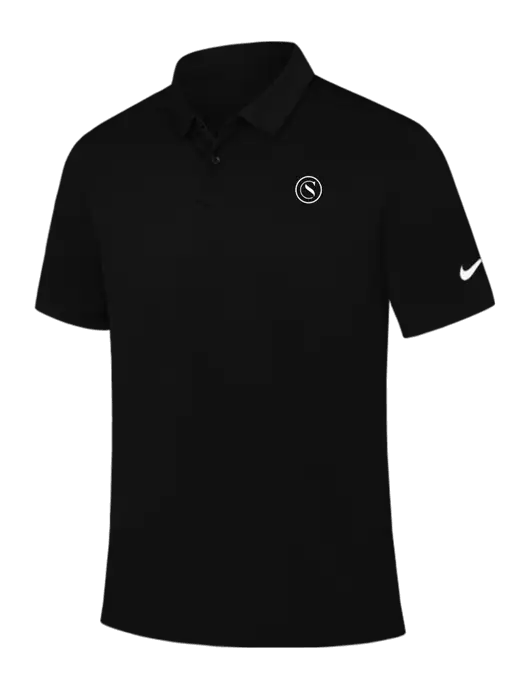 Nike Black Dry Essential Solid Polo w/Crumdale Icon Logo