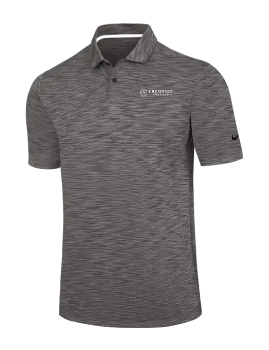 Nike Dark Grey Dri-FIT Vapor Space Dyed Polo w/Crumdale Logo