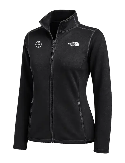 The North Face Womens Black Skyline Full-Zip Fleece Jacket w/Crumdale Icon Logo