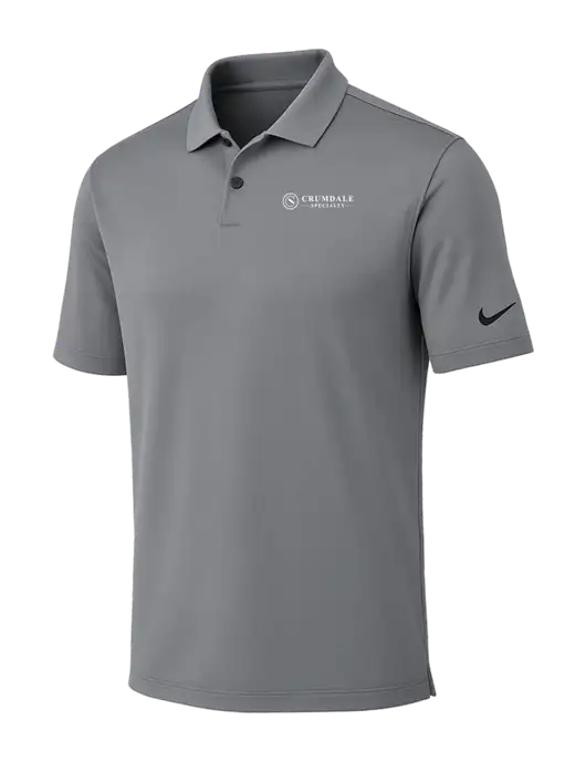 Nike Medium Grey Dri-FIT Vapor Polo w/Crumdale Logo