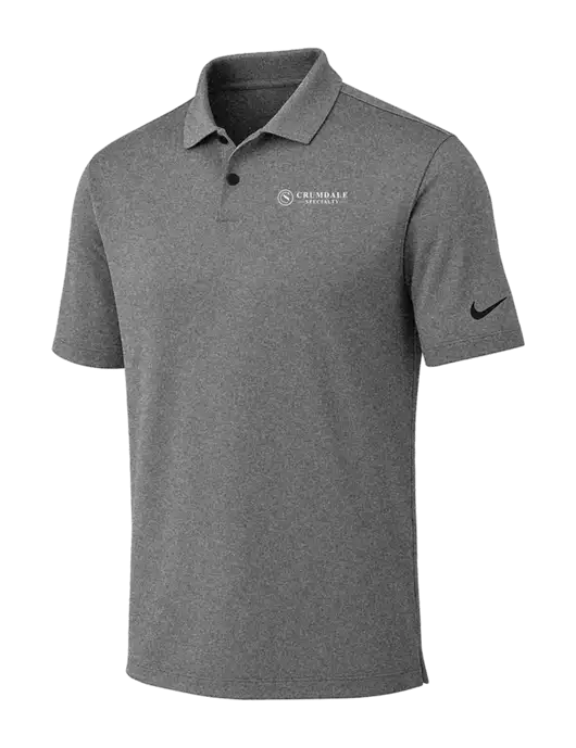 Nike Dark Grey Heather Dri-FIT Vapor Polo w/Crumdale Logo