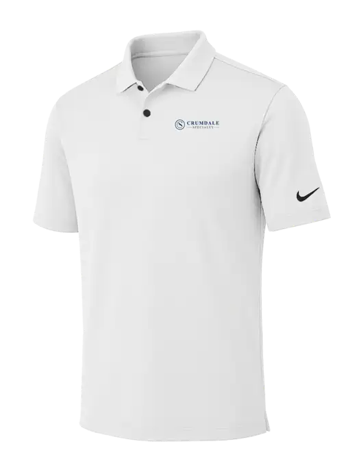 Nike White Dri-FIT Vapor Polo w/Crumdale Logo
