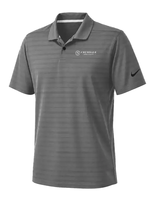 Nike Dark Medium Grey Dri-FIT Vapor Jacquard Polo w/Crumdale Logo