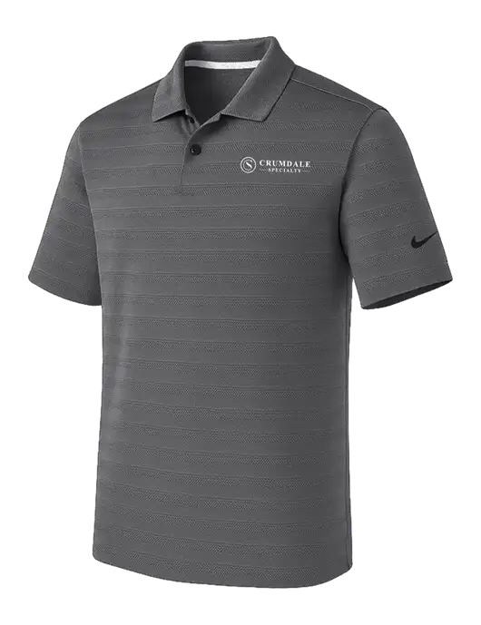 Nike Dark Medium Grey Dri-FIT Vapor Jacquard Polo w/Crumdale Logo