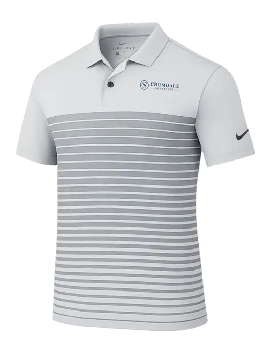 Nike Light Grey Dri-FIT Vapor Block Polo w/Crumdale Logo