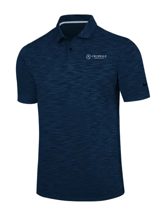 Nike Navy Dri-FIT Vapor Space Dyed Polo w/Crumdale Logo