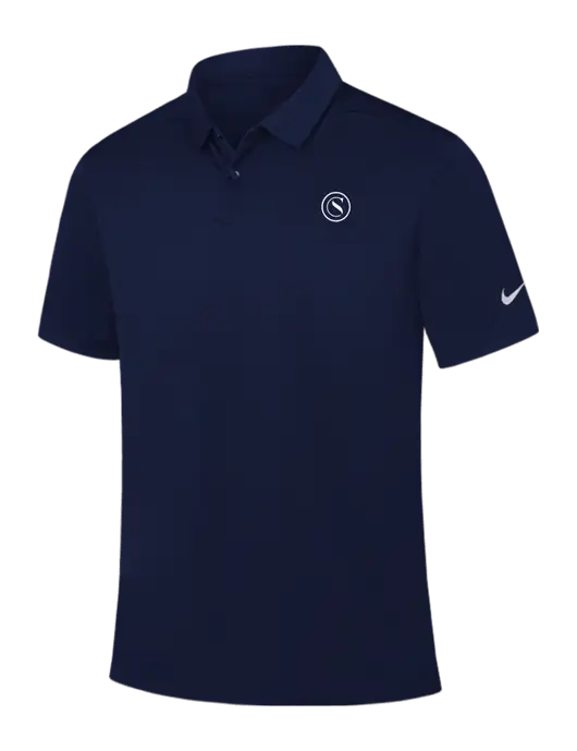 Nike Navy Dry Essential Solid Polo w/Crumdale Icon Logo