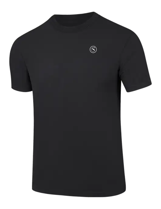Comfort Colors 6.1 oz Black Heavyweight Ring Spun T-Shirt w/Crumdale Icon Logo