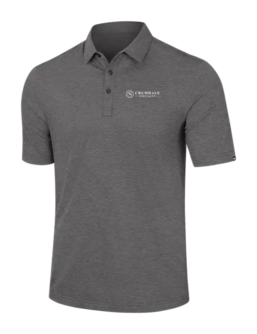 TravisMathew Dark Grey Heather Sunnyvale Polo w/Crumdale Logo