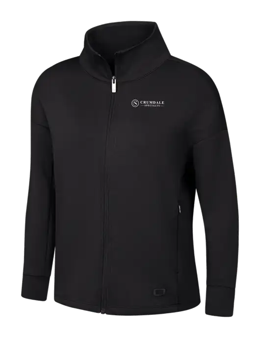 OGIO Womens Black Transcend Full-Zip w/Crumdale Logo