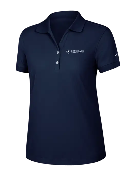 Nike Womens Dri-FIT Classic Dark Navy Polo w/Crumdale Logo