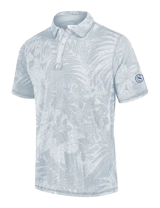 Tommy Bahama Light Grey Santiago Paradise Polo w/Crumdale Icon Logo