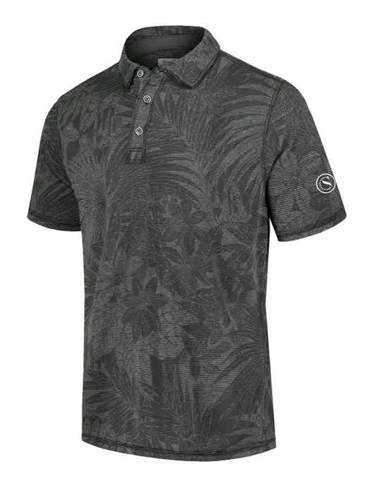Tommy Bahama Dark Grey Santiago Paradise Polo w/Crumdale Icon Logo