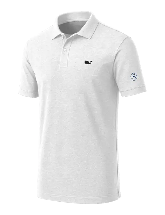 Vineyard Vines Edgartown White Pique Polo w/Crumdale Icon Logo