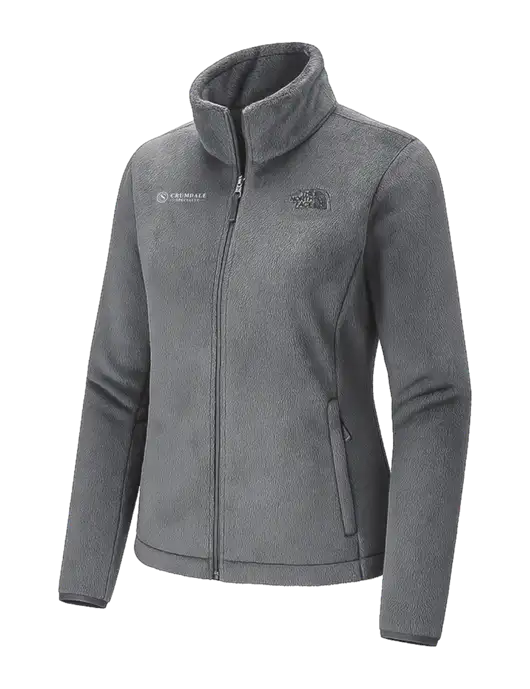 The North Face Womens Dark Medium Grey Osito Fleece Jacket
 w/Crumdale Logo