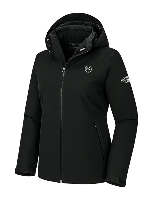 The North Face Womens Castle Valley Triclimate 3-in-1 Black Jacket w/Crumdale Icon Logo