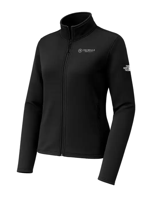 The North Face Womens Aim Full-Zip Black Fleece Jacket w/Crumdale Logo