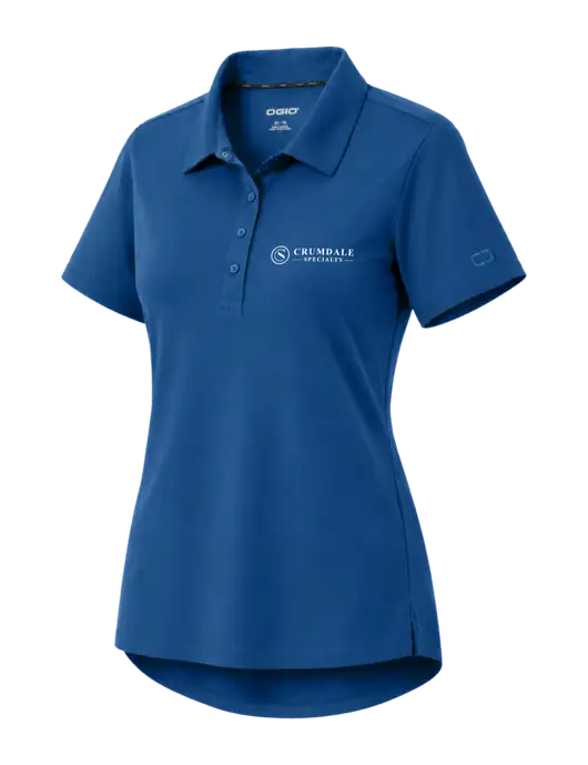 OGIO Womens Envision Light Navy Polo w/Crumdale Logo