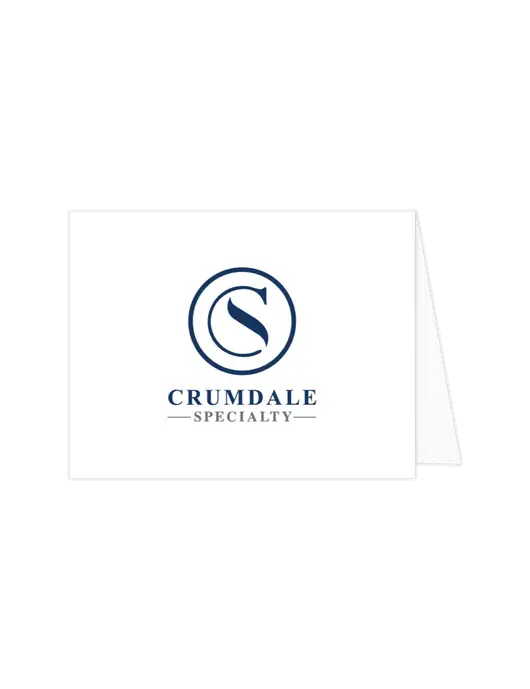 A2 Folded Card/No Envelope w/Crumdale Specialty A2 Folded Notecard