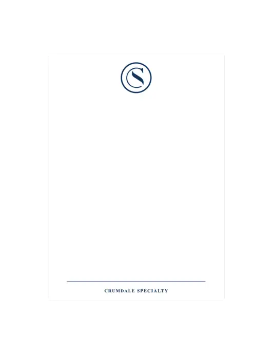 Crumdale Specialty A7 Flat Notecard, 5" x 7"